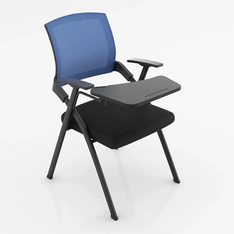 Folding training chair with desk foldable writing board office meeting room integrated table and chairs conference