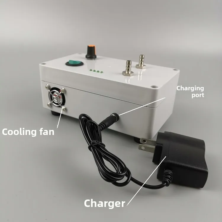 Oil-Free Diaphragm Sampling Pump, Adjustable Flow Vacuum Pump for Outdoor Gas Sampling Vacuum Filtration Lab Experiment