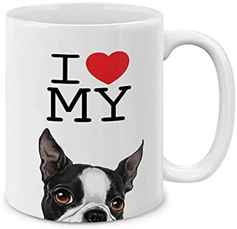 Rottweiler-taza de zorro Terrier para amantes de los perros, tazas de café, vajilla para perros, regalos para amigos, mamá, gato, Mugen