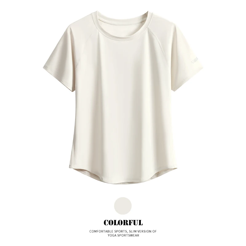 DRUR Women Loose Yoga T-Shirt Short Sleeve Mesh Back Breathable Gym Top Quick Dry Running Shirt Reflective Cuffs Fitness Tee