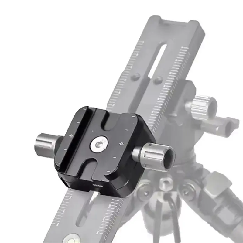 ABDE-2X QR-50B Double-Layer Quick Release Clamp Holder Panoramic Shooting Head Clamp Seat