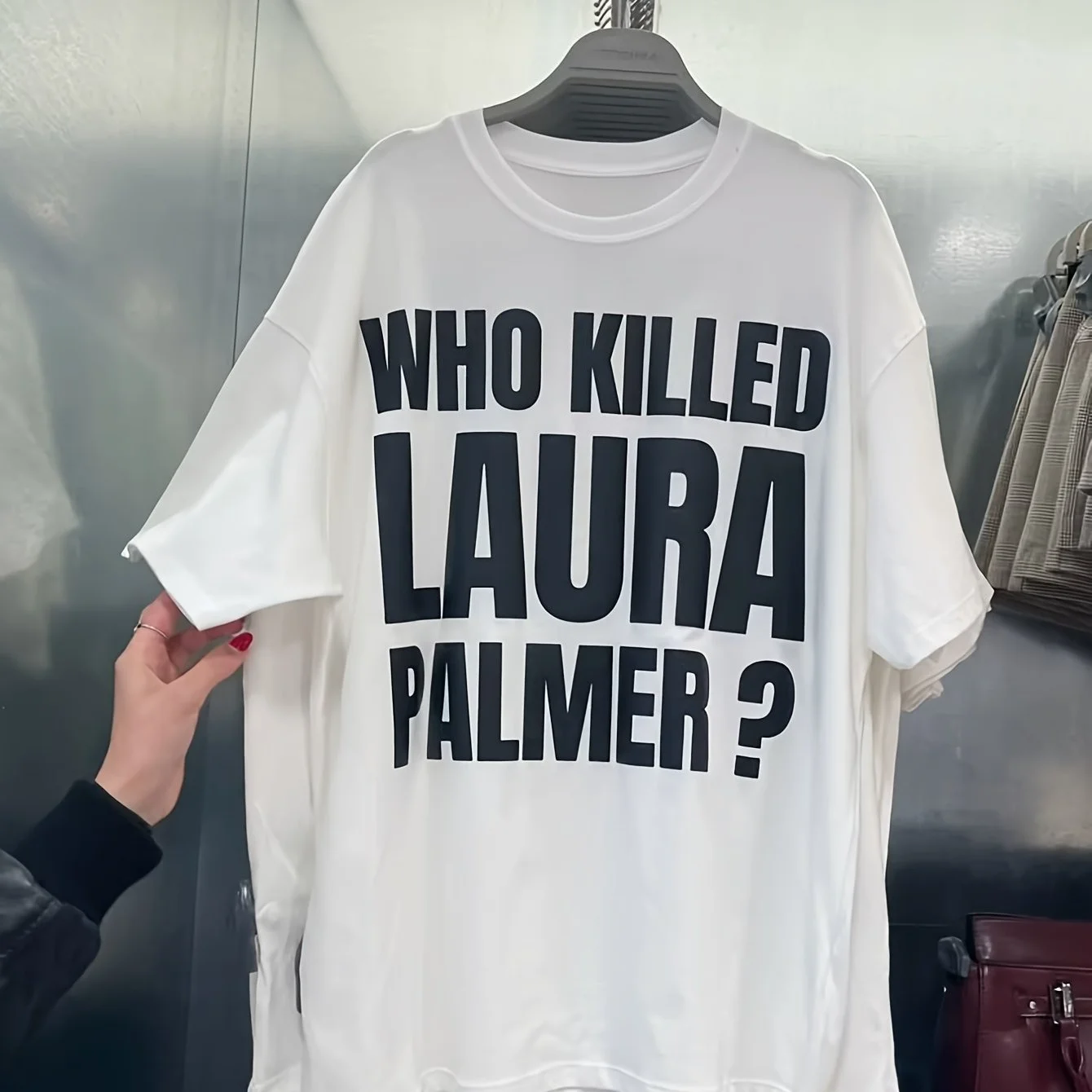 Twin Peaks Who Killed Laura Palmer T Shirt Men Women Cult TV Show Quote Graphic Tee Retro Casual Short Sleeve Unisex T-shirt Top