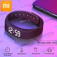 XIAOMI NEW W5Sv Smart Bracelet Vibration Alarm Clock Reminder Sleep Monitoring 24 Hours Pedometer Rechargeable Bracelet