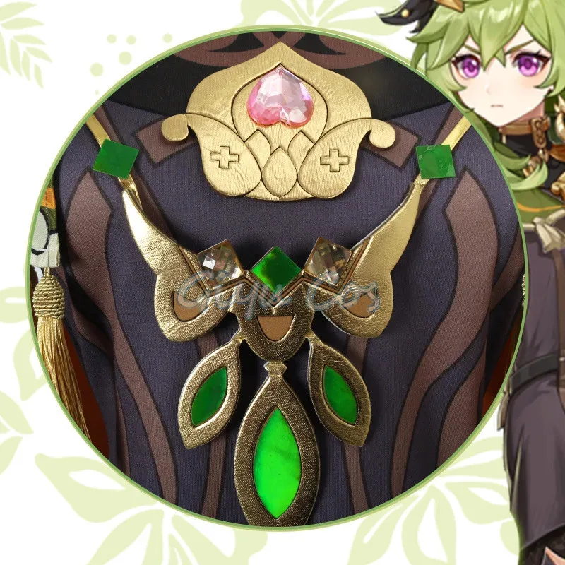 Genshin Impact Collei Cosplay Costume Adult Carnival Uniform Wig Anime Halloween Party Costumes Masquerade Women Game