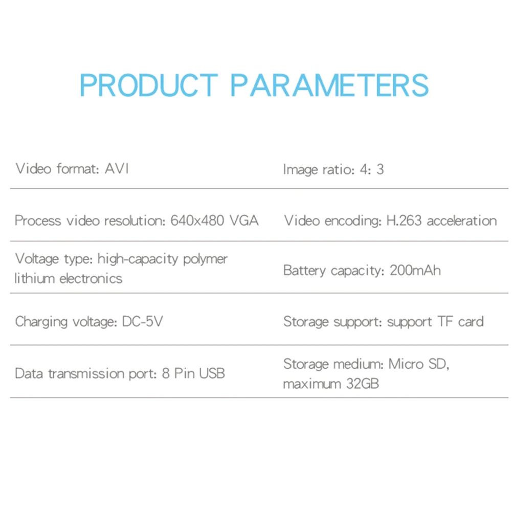 Y2000 Video Audio Recorder Camcorder Portable Small Pocket  Monitor Device 640x480 Video Resolution for Outdoor Sports