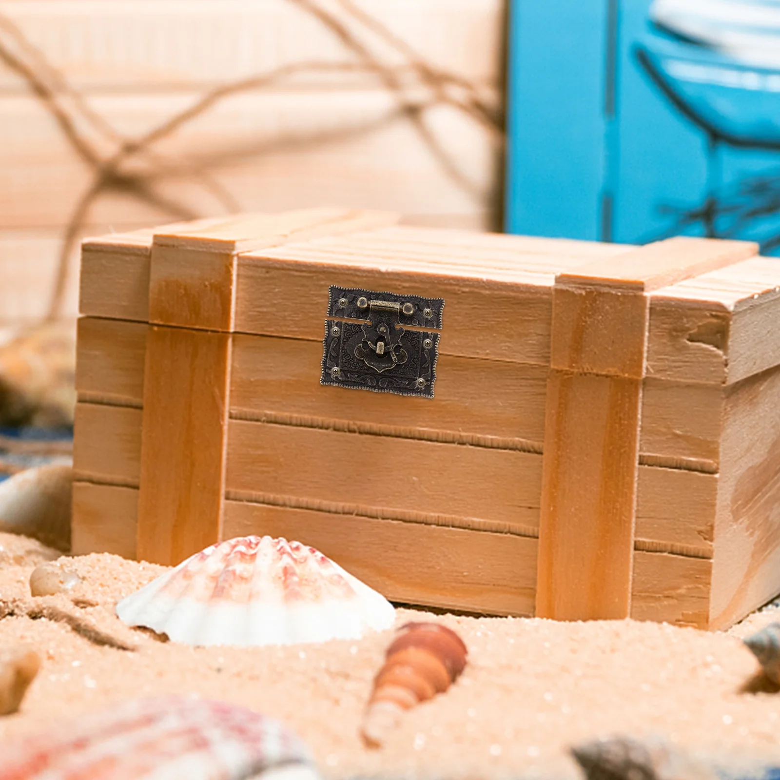 

4Pcs Vintage Box Latches Jewelry Case Locks Zinc Alloy Hasps Sturdy Box Latches Gift Case Locks