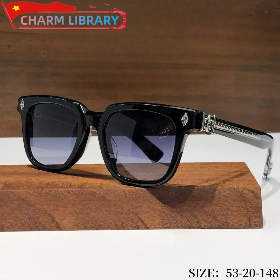 Sunglasses Men Acetate Retro Designer Luxury Brand Model Outdoor Travel UV400 Square Women Fashion SUN GLASSES High Quality