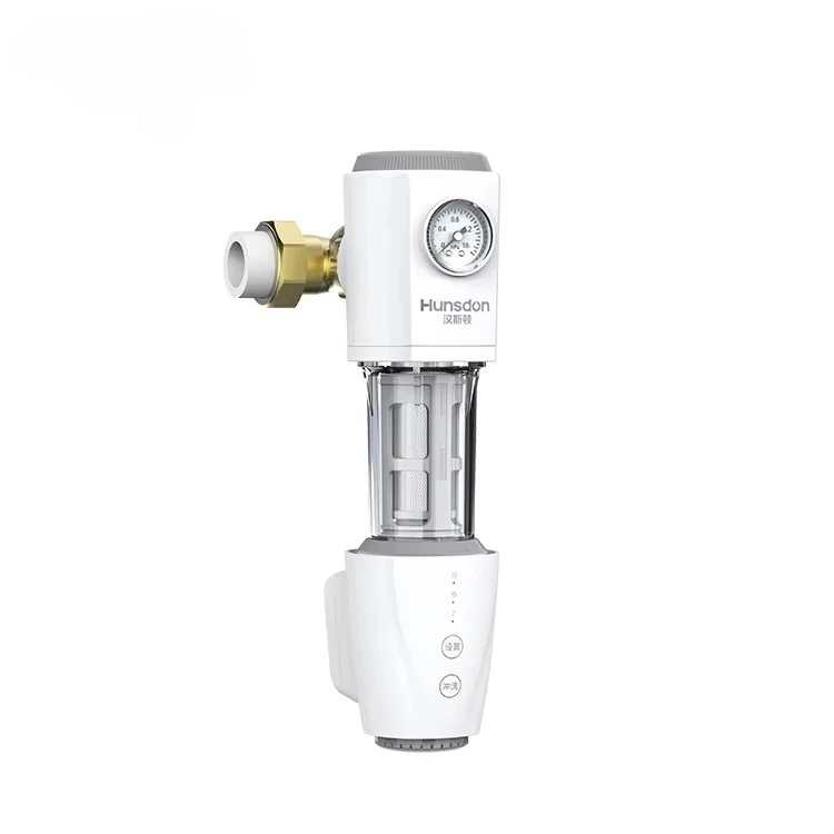 Hunsdon HP-L40 360° Reusable Spin down Sediment Water Filter For Household Outside Large Flow Water Pre- Filter