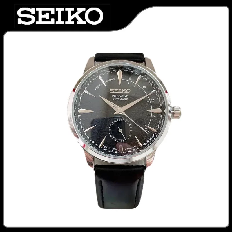 SEIKO Men\'s Watch  Exquisite Dial Quartz Movement Creative Four Needle Dial High Quality Fashion Fine Leather Multifunctional