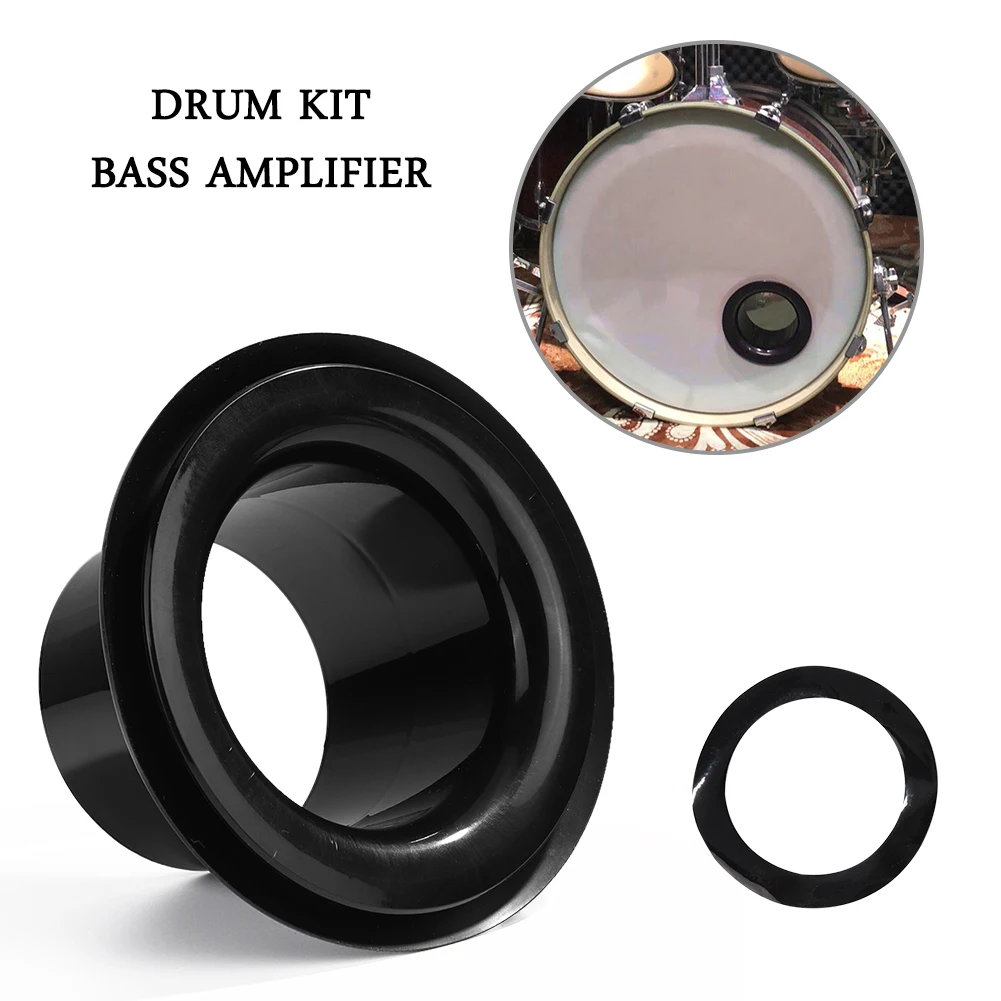 Drum Bass Bottom Microphone Loudspeaker Voice Sound Amplifier Drum Accessories Bass Hole Protection Attachment