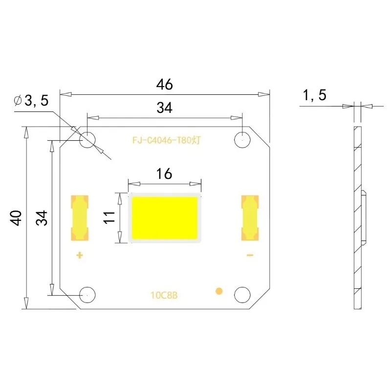 1Pc 10 Series 8 Parallel Projector Lamp 4046 150W 45MIL for Led Projector Repair Replacement Update for RD-806 808 818