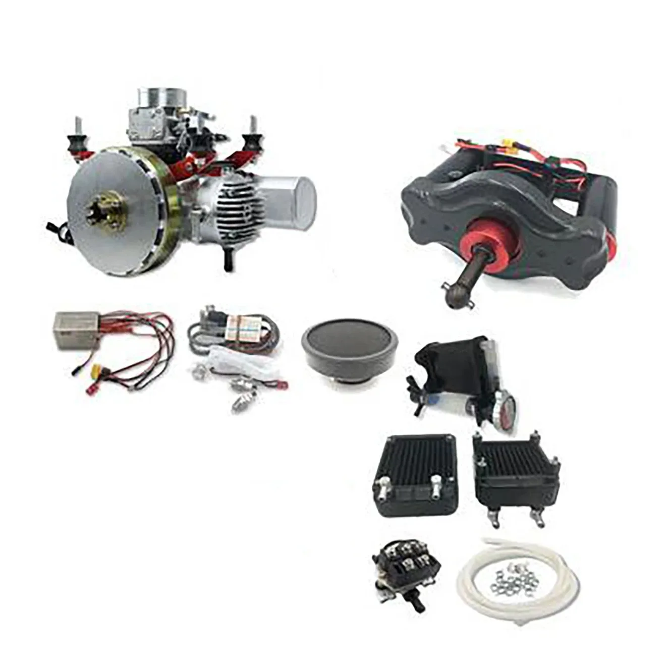2026 DLE128HD New Version of DLE120HD  Engine 7.4kw Water-Cooled Hybrid Electricity Generator Gas Engine Electric Kit