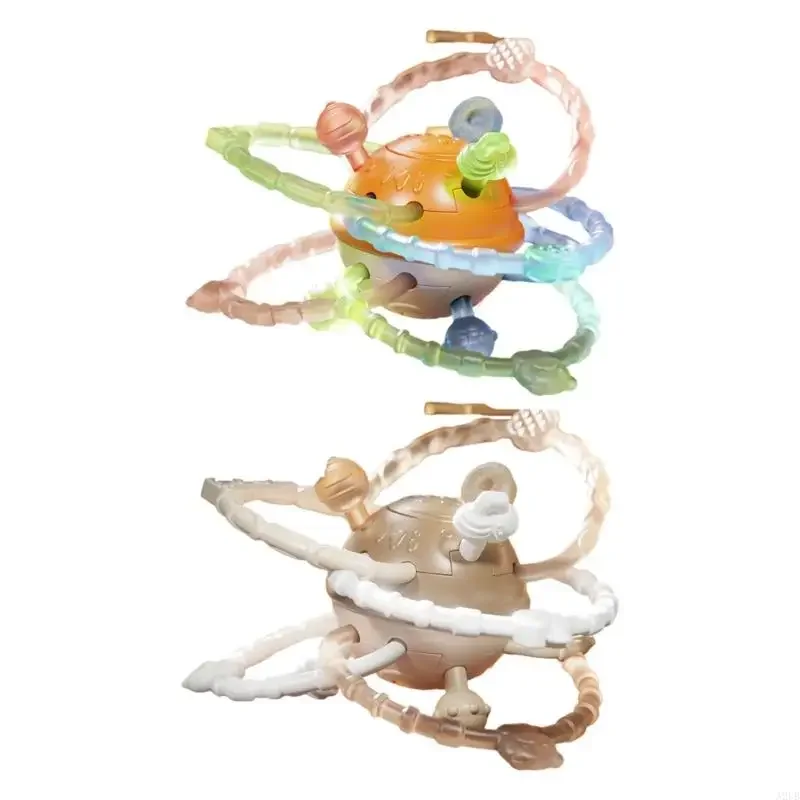 كرة حسية مزخرفة لتنمية الأطفال الصغار، تعزز التمارين البدنية، مضغ مريح، لعبة تعلم محمولة للأعمار من 3 سنوات فما فوق، 15UB #2