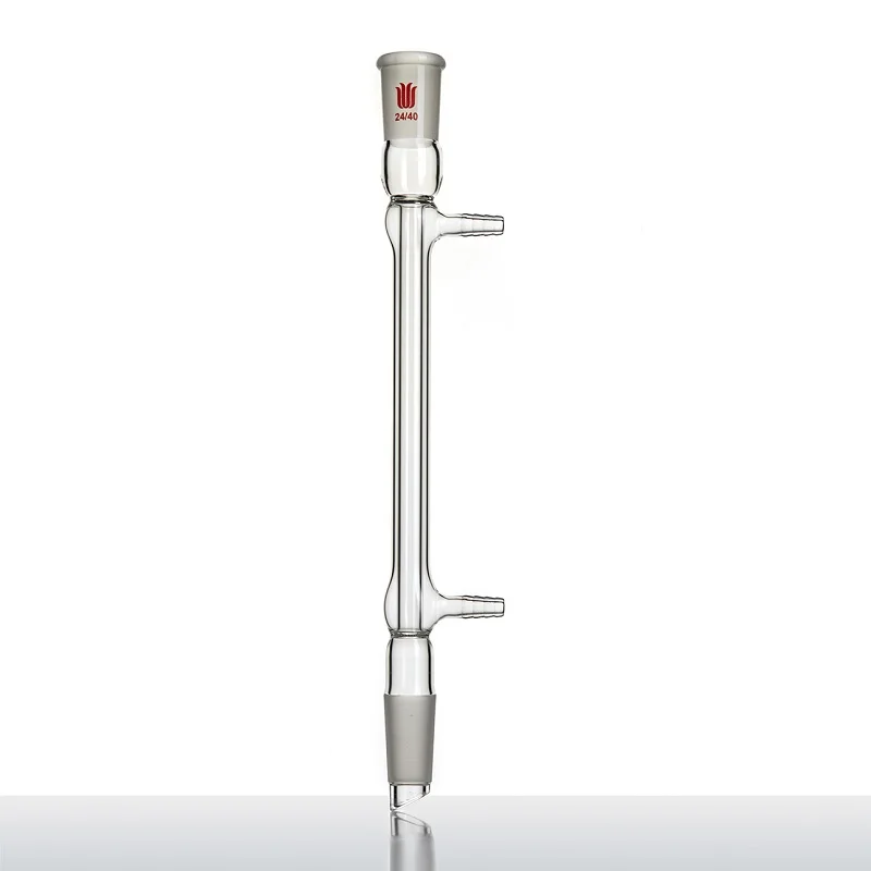 SYNTHWARE High water speed straight condenser, φ 8mm/10mm small nozzle, CONDENSER WEST, Borosilicate glass, C15