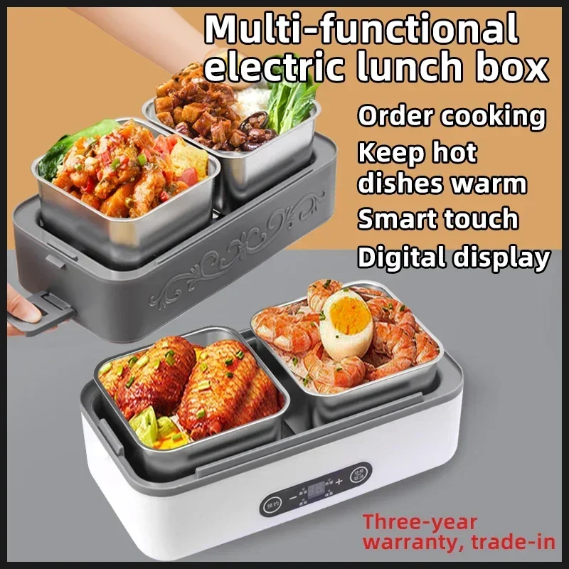 Large Capacity Inner Liner 430W High Power Home Office Portable Plug in Heating Food Double Lunch Electric Box