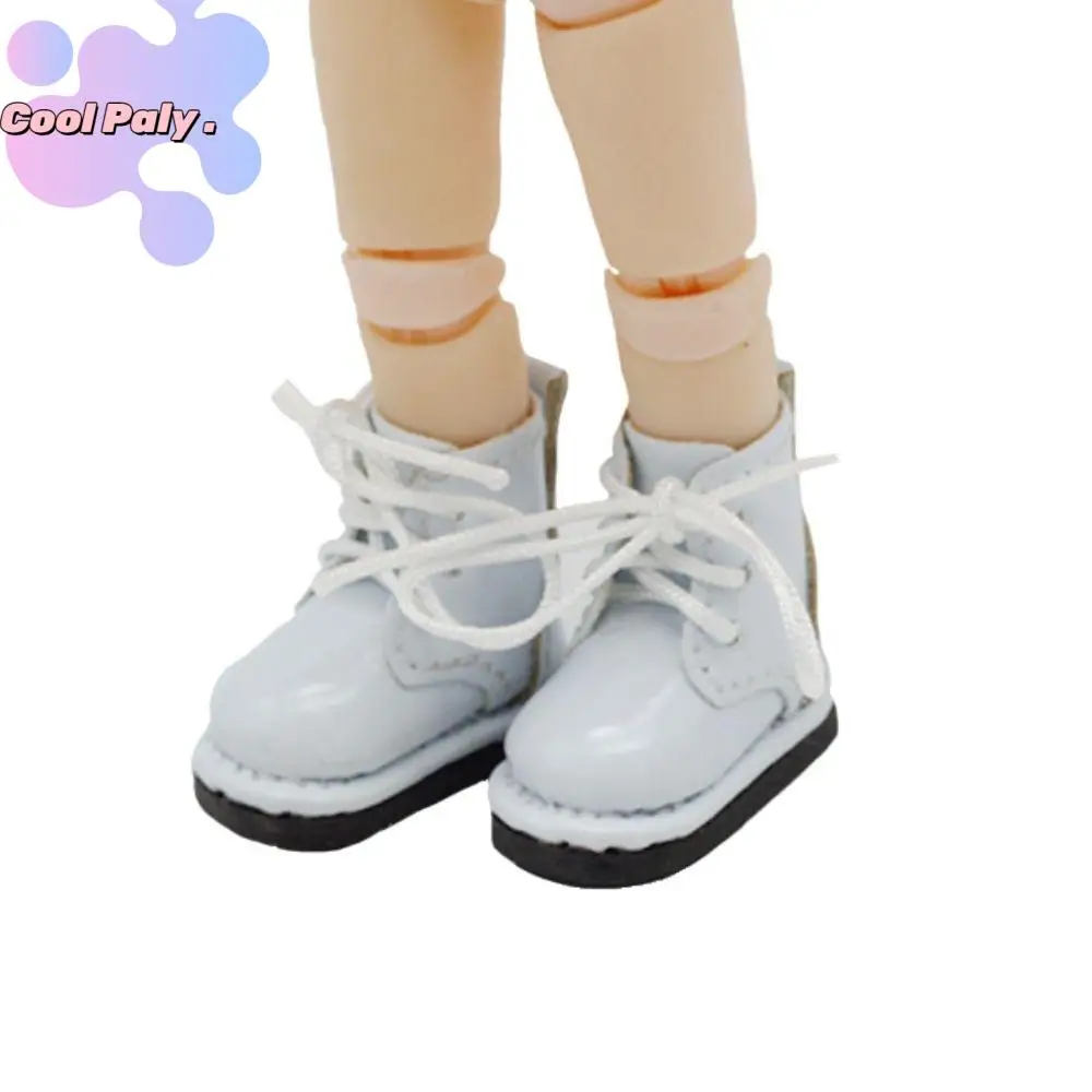 

1 Pair High-top Obitsu 11 Doll Leather Boots PU Leather Plating Silver 1/12 Bjd Doll Leather Shoes Mini GSC 1/12 Bjd Doll Boots