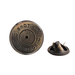 Brand new bullet brooch fashionable and high-quality brass material men's shirt wedding suit lapel badge pin