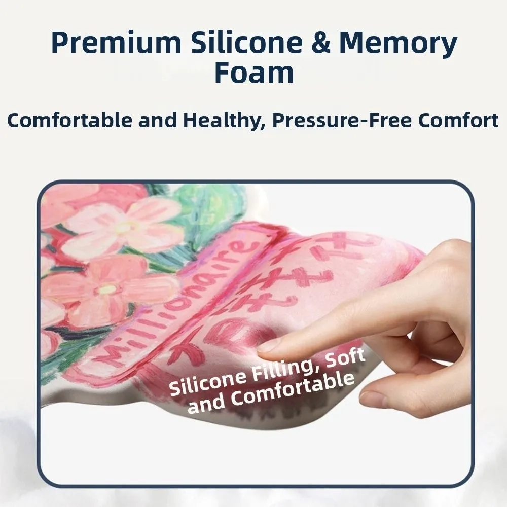 

Creative Keyboard Mouse Pad Ergonomic Non-Slip Laptop Wrist Rest Comfortable Fruit Shape Mouse Wrist Support Mat Laptop Computer