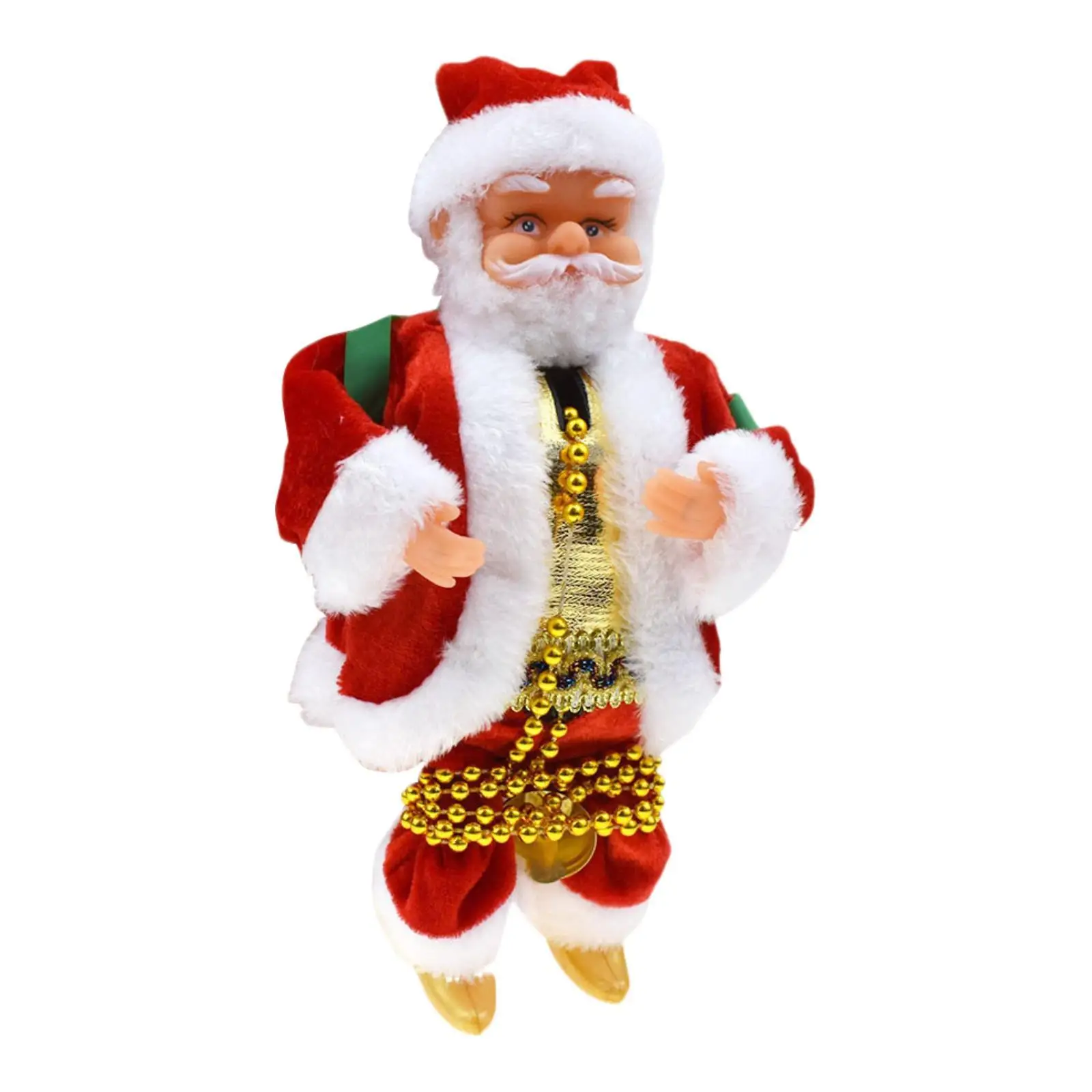 Figura Musical de Santa Claus Trepando por una Escalera de Cuerda, Divertida Decoración para Colgar en el Árbol, para Fiestas Familiares de Año Nuevo, Regalos de Navidad