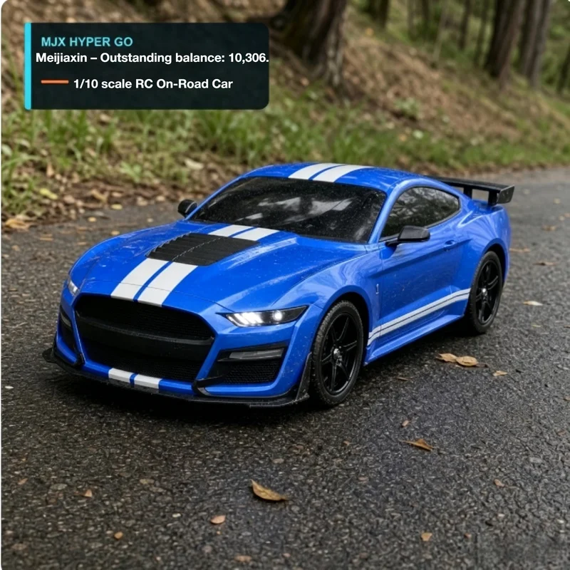 MJX 10306 1/10 Drift Flat Running Brushless Simulation RC Car Model Four-wheel Drive High Speed Racing Remote Control Car Model