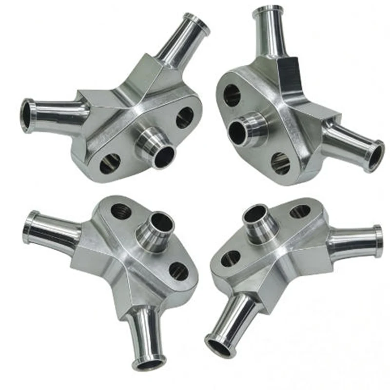 Precision CNC Machining 316 SS Sanitary Diverter Valve, Mirror Finish Food Pharmaceutical Pipeline Fitting
