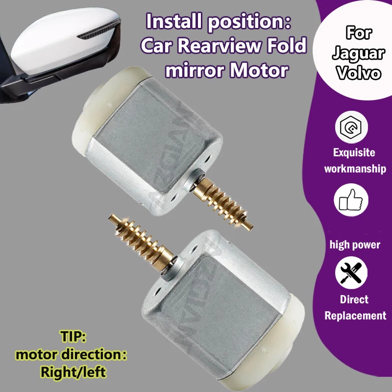 

AZGIANT FC-260SD Car Exterior Folding Mirror Motor pure copper axis For Jaguar XF/Volvo C70 V70 II P2 S40 S60 XC70 MK1 replace