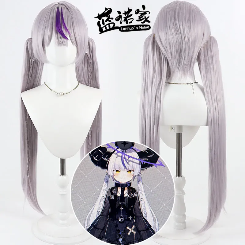 Virtual YouTube Vtuber Virtual YouTube Vtuber Cosplay Wig Halloween Carnival Party Props Synthetic Hair + Wig Cap