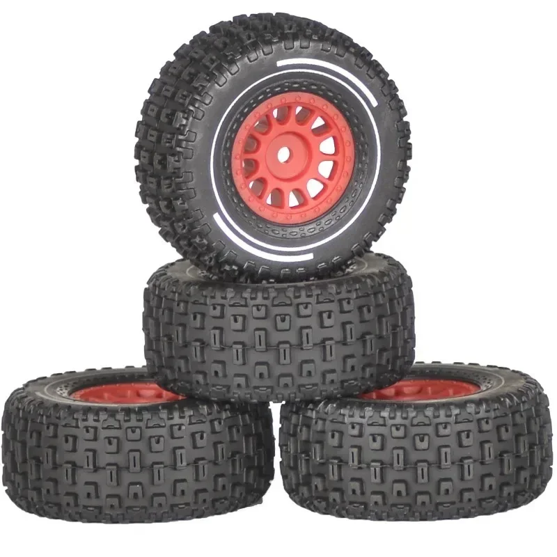 Pneu en caoutchouc hexagonal de 65mm, 4 pièces, 12mm, pour Arrma 1/14 Mini MOJAVE GROM RC, pièces de mise à niveau de voiture, accessoires
