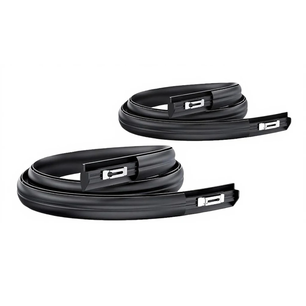 Black Civic Roof Left Right Pair Aftermarket Replacement Rubber Material Direct Replacement For Civic 1996-2000