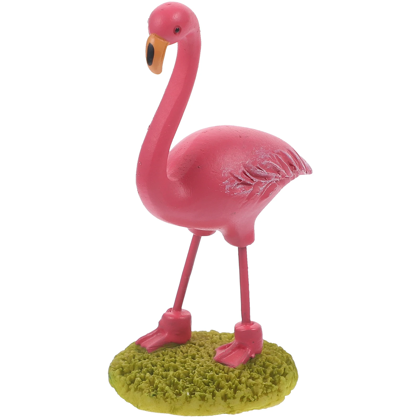 

1pc Pink Flamingo Ornament Birthday Cake Topper Decorations Kids Party Reusable Eco Friendly Fresh Color Long Lasting