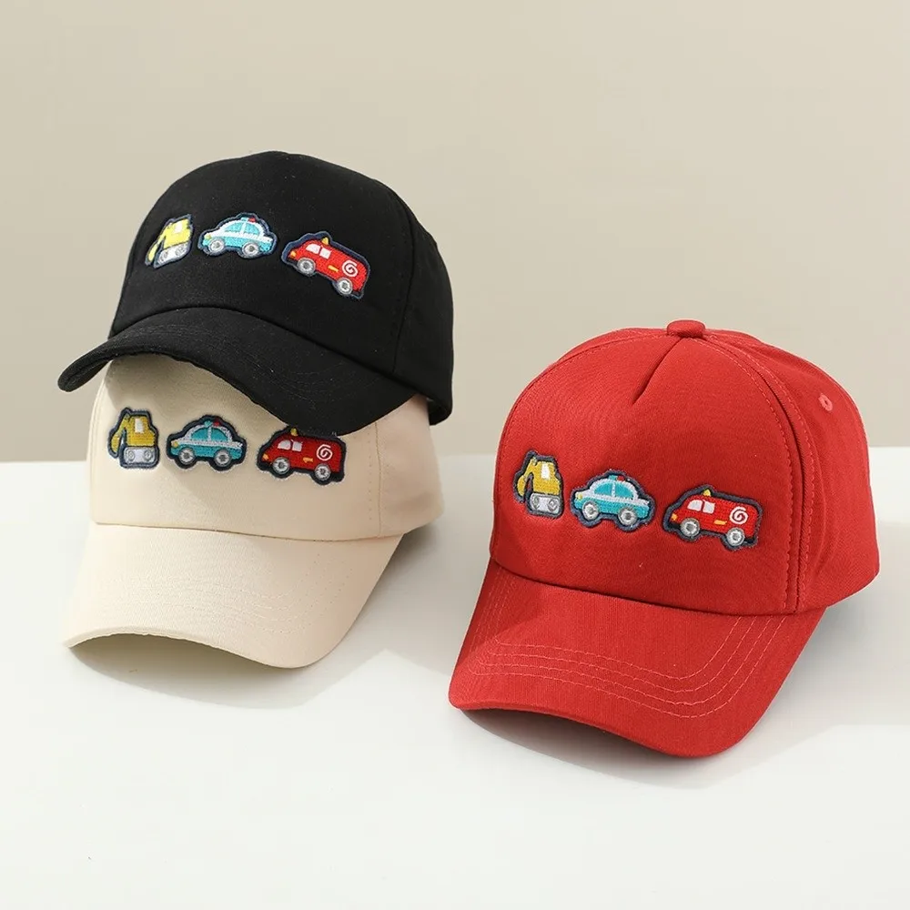 

New Cartoon Car Excavator Embroidered Baseball Hats UV Protection Breathable Sunshade Hat Casual Sports Hat Outdoor