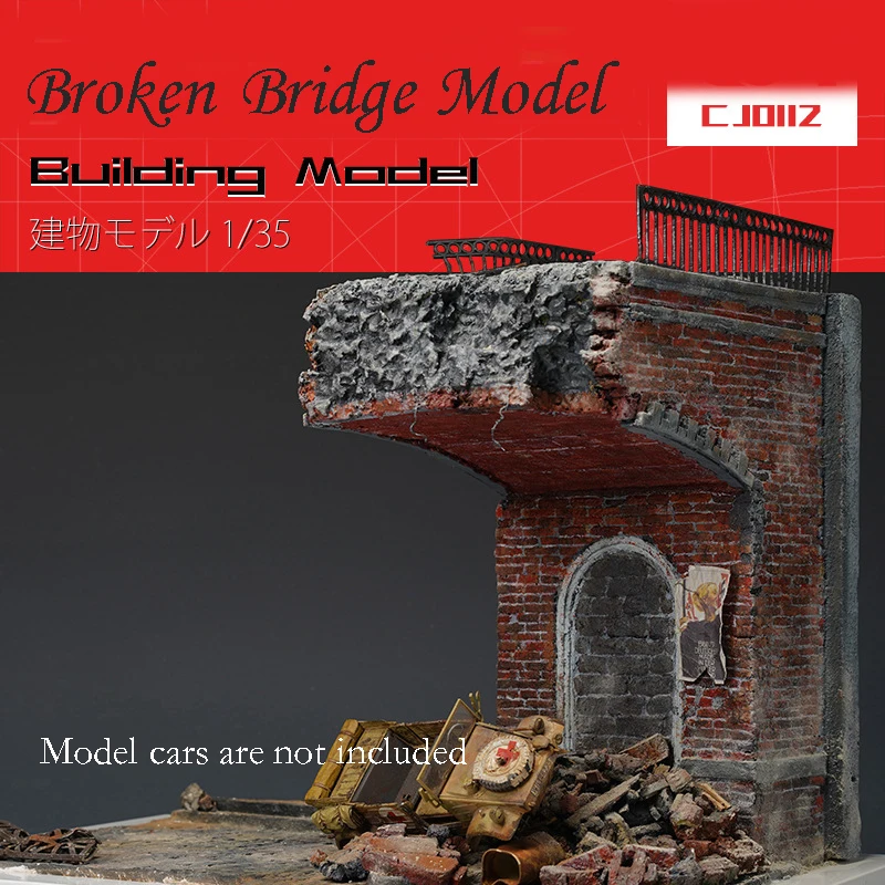 1/35  Assembly Of Overpass  Road And Bridge Models Architectural Sand Table Scene Platform Scene Display DIY Modeling