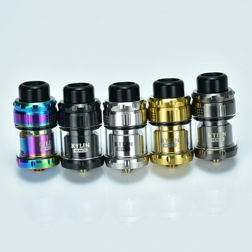 Kylin Mini V2 هيئة الطرق والمواصلات خزان vape البخاخة هيئة الطرق والمواصلات vape 316ss لفائف واحدة 3 مللي/5 مللي 24.4 مللي متر إعادة البناء خزان السجائر الإلكترونية هيئة الطرق والمواصلات مقابل كيلين v3 هيئة الطرق والمواصلات