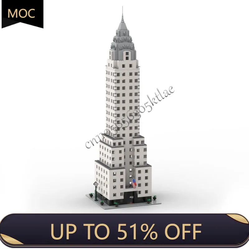 

2738 PCS MOC Creative City Street View Modular Iconic Skyscraper Model Architecture Building Block Kids Assembly Bricks Toy Gift