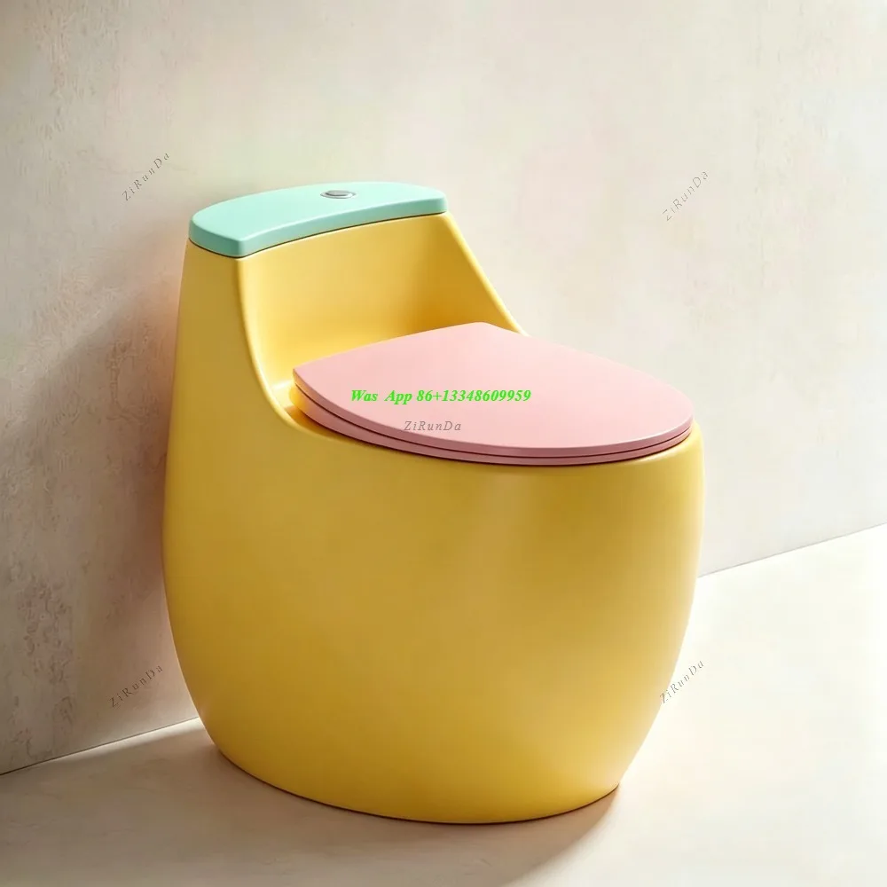 Light Luxury Champagne Gold French Retro Style Round Ordinary Toilet Household Egg-shaped Silent Toilet