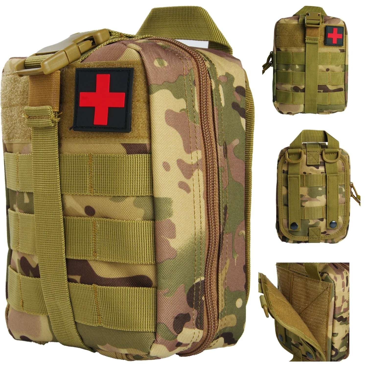 Imagem -04 - Kit de Sobrevivência de Primeiros Socorros para Emergência Militar Bolsa Tática Ifak Suprimentos Conjunto Completo Molle Camping Kit com 18 Emt Itens para o Exterior