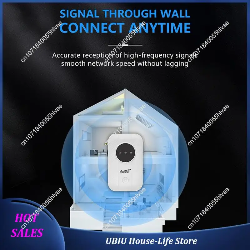 جهاز توجيه مودم 2X LTE 4G 5G، نقطة اتصال 300 ميجابت في الثانية ما يصل إلى 10 أجهزة، فتحة بطاقة SIM، بطارية 2100 مللي أمبير في الساعة، للسفر، رحلة عمل - أفضل بيع