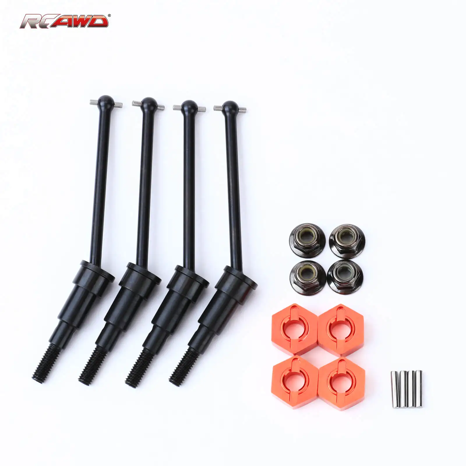 

RCAWD Steel CVD Drive shaft +H12*5.5MM wheel hex adapter for 1/18 ARRMA ARA2102 GRANITE TYPHON GROM upgrades parts