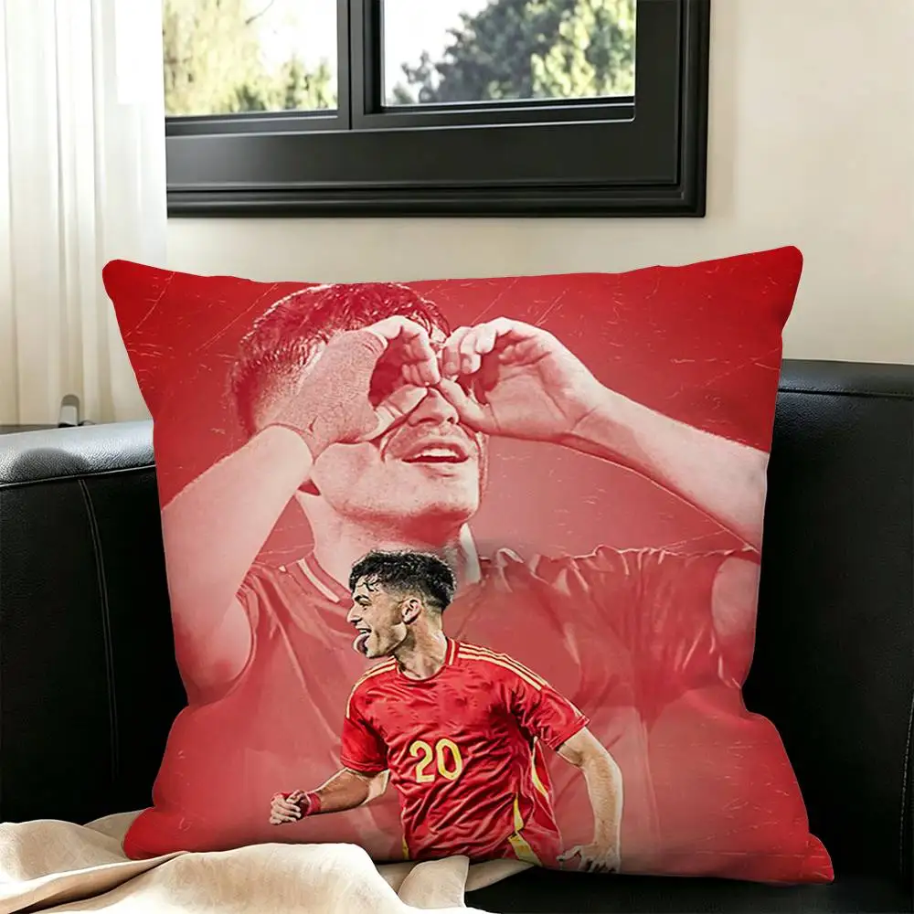 Pedro Gonzalez Lopez  Square Double-Sided printed Pillow Case Bedroom Bedside Pillow Sofa Cushion Cover