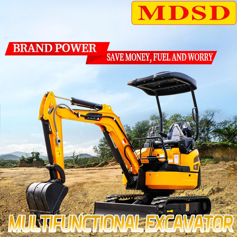 

Small Hydraulic Crawler Excavator Hot Selling 1.8 Ton Farm Orchard Use Bagger 2500KG Household Mini Digger EPA Euro 5 Customized