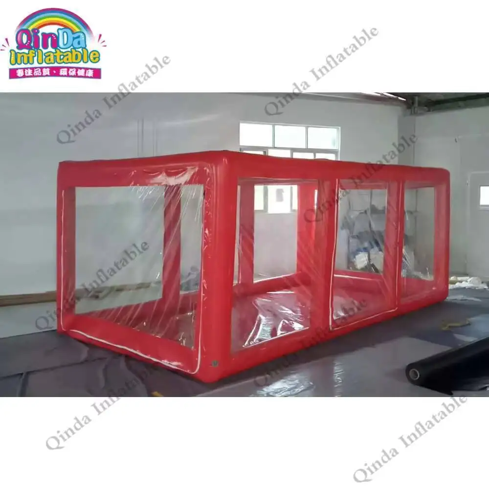 Inflatable Car Cover Tent,factory Price Red Color Inflatable Car Wash Tent For Rental