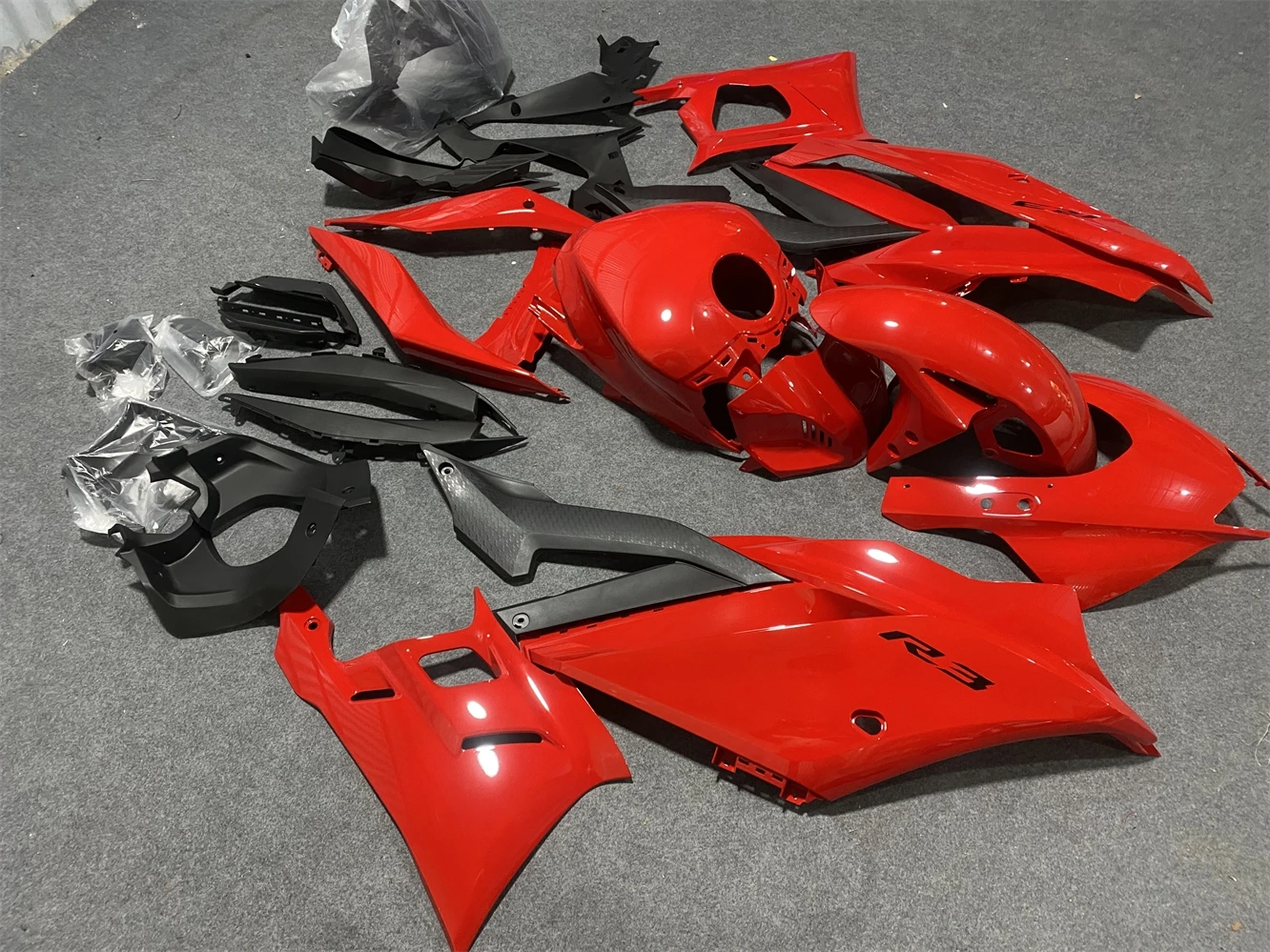 Motorcycle fairing fit Yamaha R25 19 2021 22 23 year R3 2019 2020 2021 2022 2023 Body fairing Red motorcycle housing