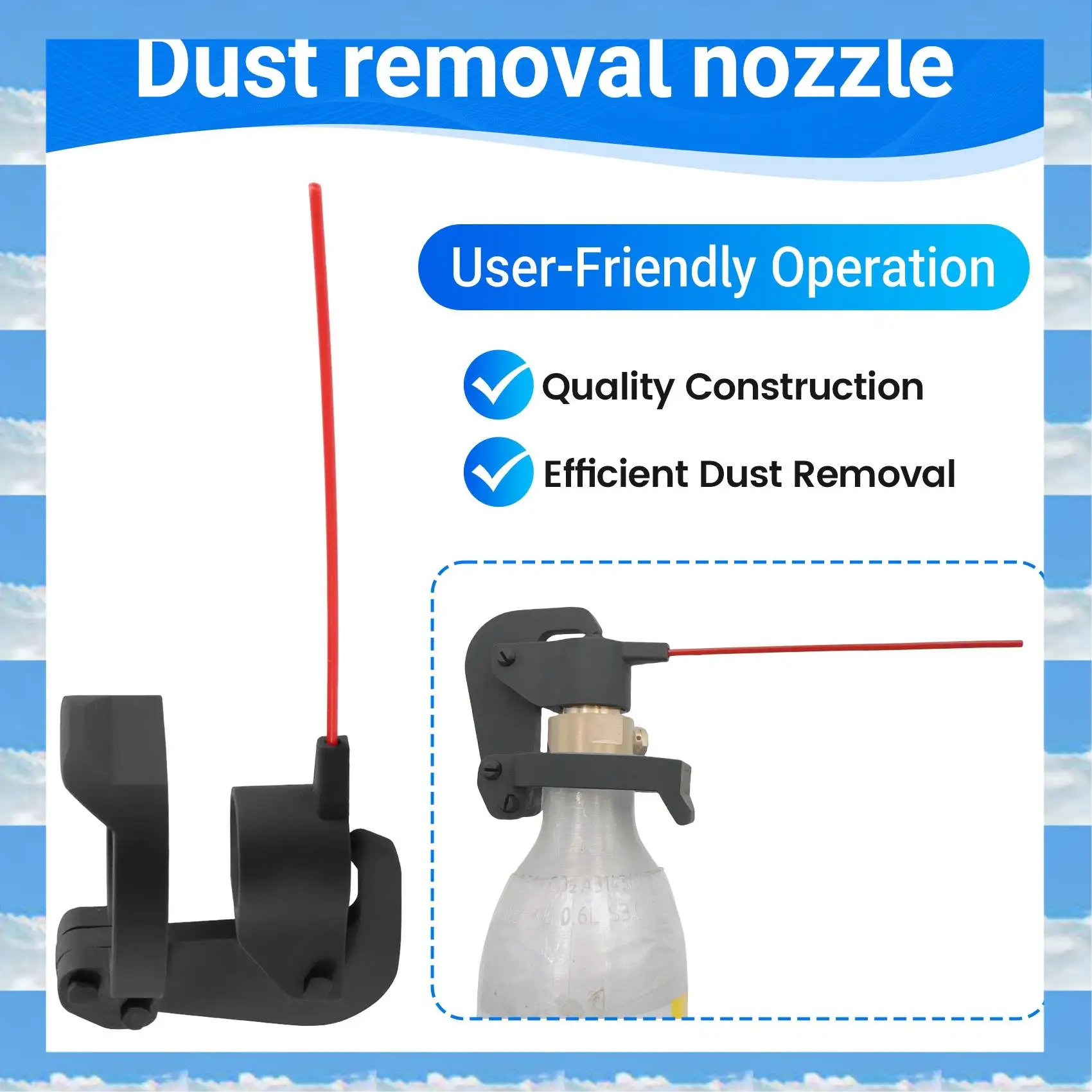 

A11I Sodastream CO2 Dust Removal Nozzle Simple Air Dust Collector Accessory Compatible With Tr21-4 Threaded Connector