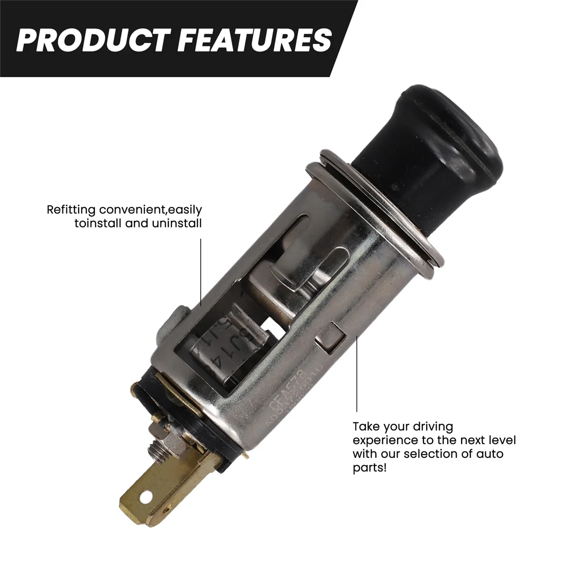 12V Car Cigarette Lighter Socket Plug Assembly 85500-12240 for Toyota  4Runner Corolla Rav4 Land Cruiser Lexus RX330