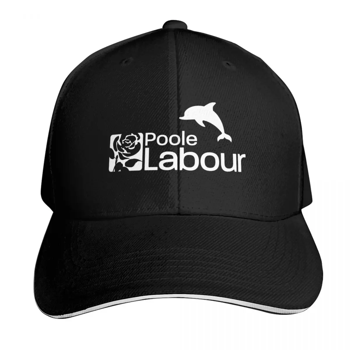 Poole Labour Logo with Dolphin Baseball Cap Unisex for Men Women Outdoor Golf Running Hiking Summer Beach Travel