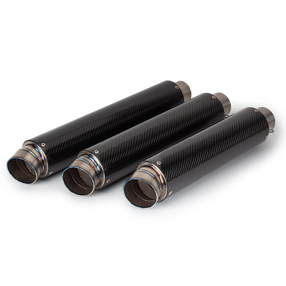 Motorcycle Exhaust Muffler 60MM Racing Escape Kit Tail Tube with DB Killer For GSX8T CB400 CB750 Hornet XL750 NC750X Tracer 700 view 3