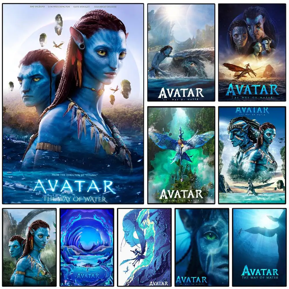 A-Avatar T-The Way of W-Waters Poster Art with prints Home bedroom living room decoration gift