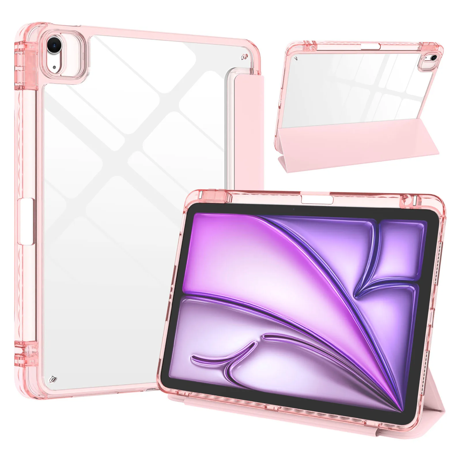 Tri-Fold Stand Case for iPad Air 11 (2025)  /  (2024)  /  Air (2022)  /  (2020)  /  Pro 11 (2022)  /  (2021)  /  (2020)  /  (201