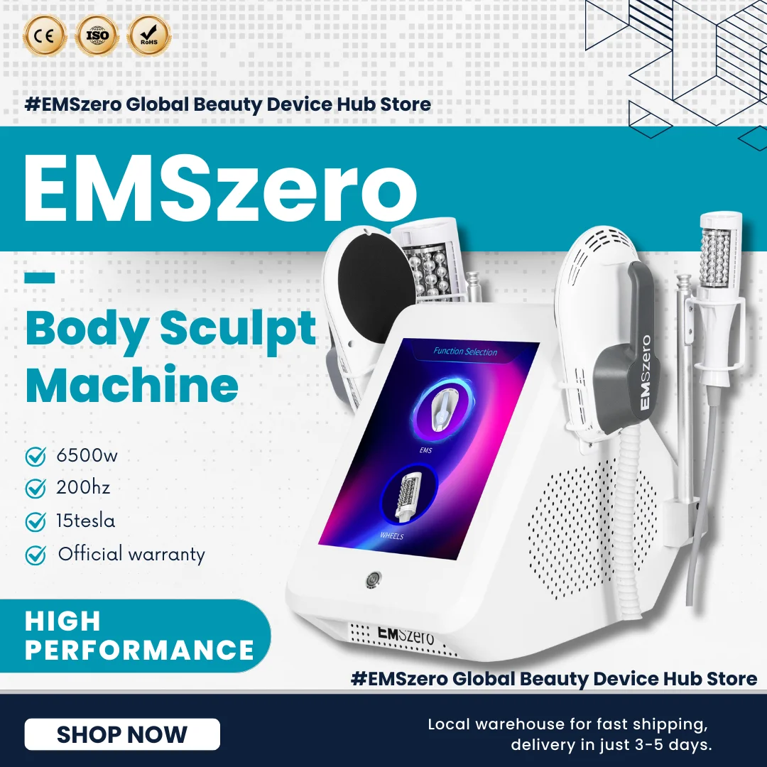 2025 Newest EMSzero Body Sculpt 360°Roller Fat Burning Massage RF Machine EMS Electric Muscle Massage Roller 6500w Slimming