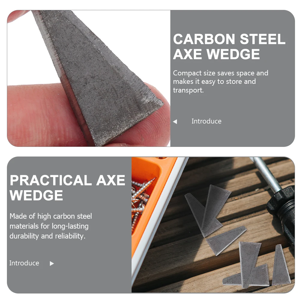 

10pcs Triangle Wedge Reinforcement Tool High Carbon Steel Durable Garden Small Handle Metal Welding Practical